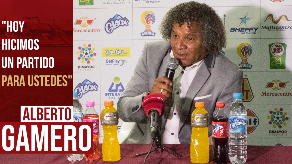 ”HOY HICIMOS UN PARTIDO PARA USTEDES”.